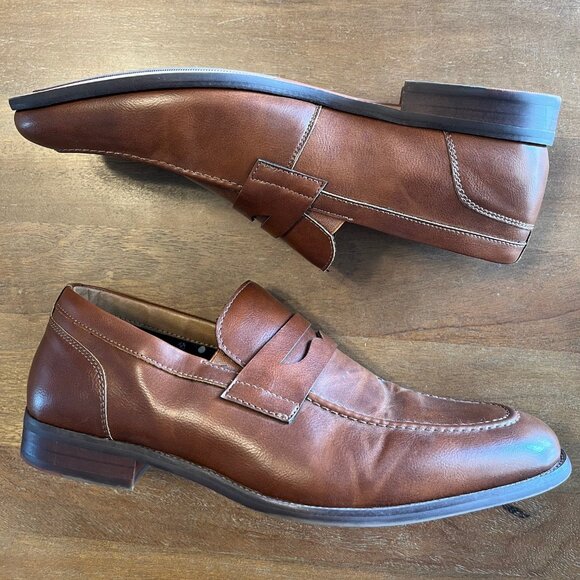 Curt & Larson Shoes Men US 11 M Brown Lyon Santos‎ Casual Slip On Loafers - Picture 2 of 9